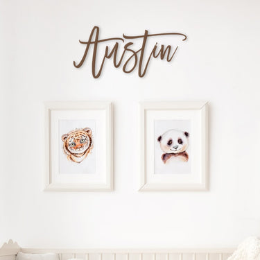 Handwritten Font Name Sign | Custom Metal Name Sign - Simply Royal Design